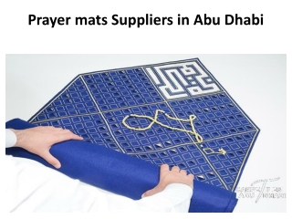 Prayer mats Suppliers in Abu Dhabi