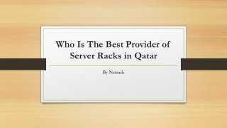 Who Is The Best Provider of Server Racks in Qatar