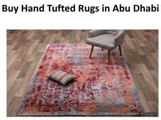 Buy Hand Tufted Rugs in Abu Dhabi