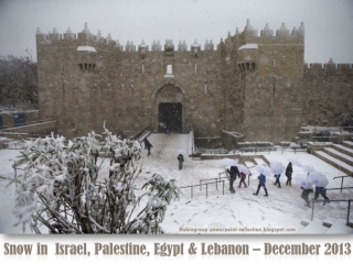 Snow in the Middle East - december 2013