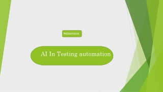 AI In Testing automation