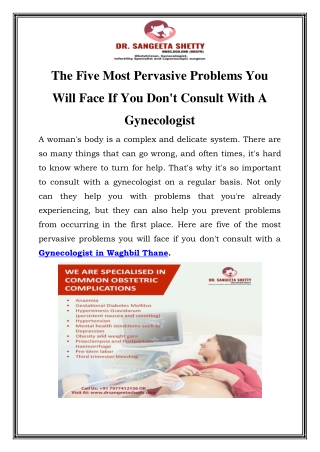 Gynecologist in Waghbil Thane Call-7977412156