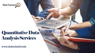 Quantitative Data Analysis Services