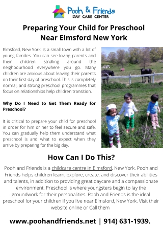 Getting Your Child Ready for Preschool in Elmsford, New York