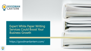 Expert White Paper Writing Services Could Boost Your Business Growth