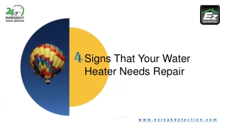 4 Signs That Your Water Heater Needs Repair