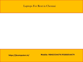 Laptop on rent in Chennai
