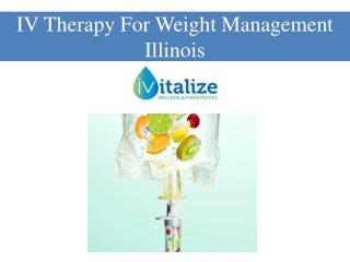IV Therapy For Weight Management Illinois