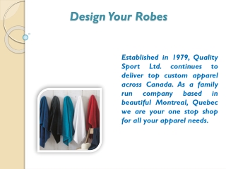 Design Your Robes