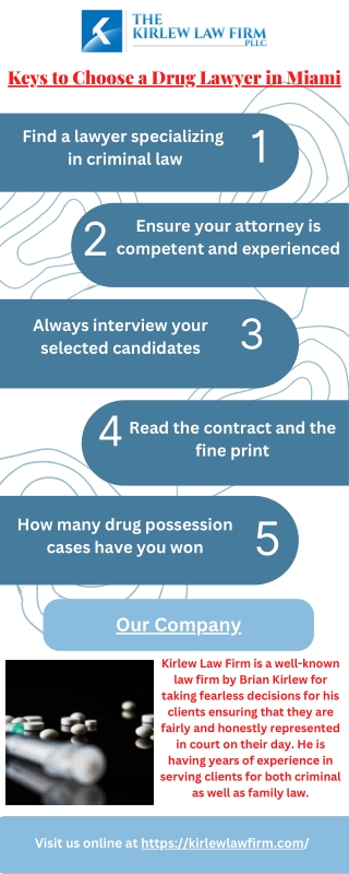 Keys to Choose a Drug Lawyer in Miami