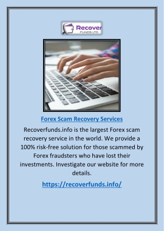 Forex Scam Recovery Services | Recoverfunds.info