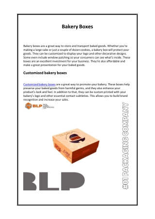 Top 10 Ways To Buy A Used Bakery Boxes