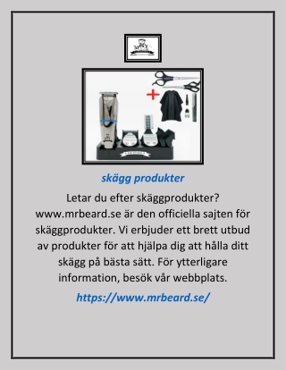 skägg produkter | www.mrbeard.se