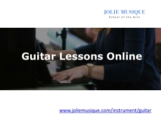 Guitar Lessons Online - joliemusique.com