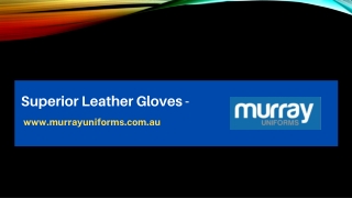 Superior Leather Gloves - murrayuniforms.com.au