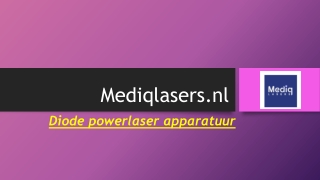 Veilig ontharen met SHR- Diode ice laser