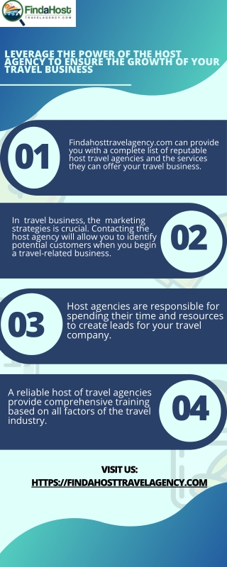 Leverage the power of the host agency to ensure the growth of your travel business