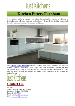 Kitchen Fitters Farnham