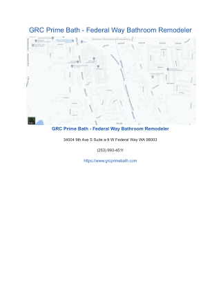GRC Prime Bath - Federal Way Bathroom Remodeler