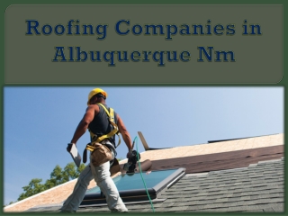 Roofing Companies in Albuquerque Nm