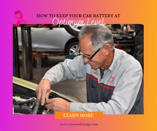 How can you avoid getting your battery replaced sooner than later at our Toyota dealer near Tustin