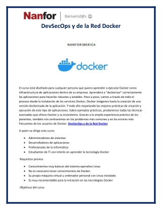 DevSecOps y de la Red Docker