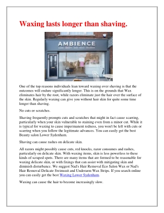 Get The Best Hairdressing in Lower Sydenham.