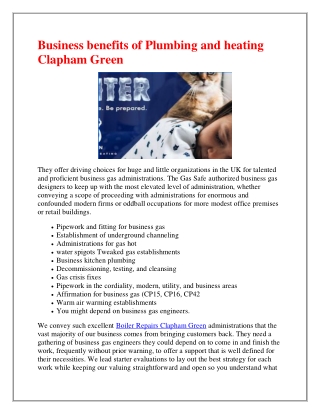 Professional Boiler Installations in Clapham Green.