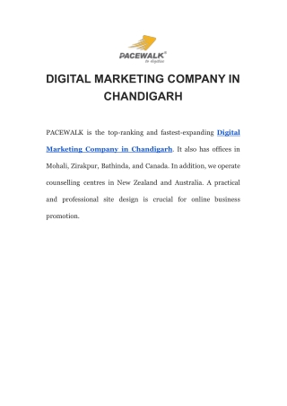 DIGITAL MARKETING COMPANY IN CHANDIGARH