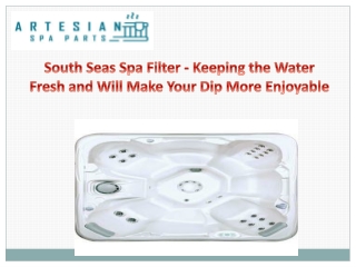 South Seas Spa Filter - Keeping the Water Fresh and Will Make Your Dip More Enjo