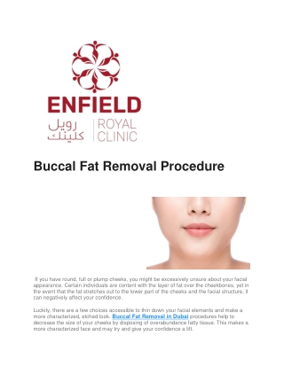 Buccal Fat Removal Procedure