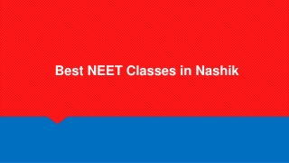 Best NEET Classes in Nashik
