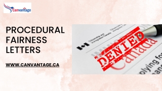 Procedural Fairness Letters - Canvantage Immigration