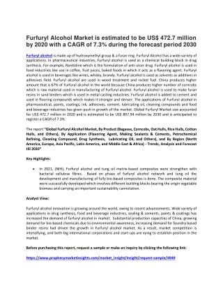 Furfuryl Alcohol Market