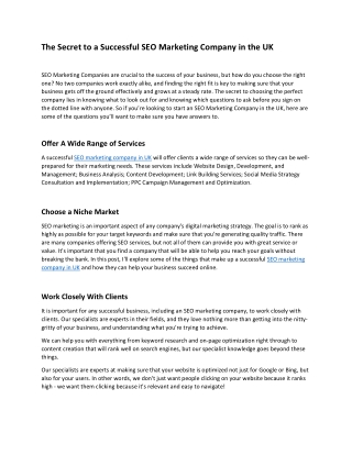 pdf The Secret to a Successful SEO Marketing Company in the UK_compressed