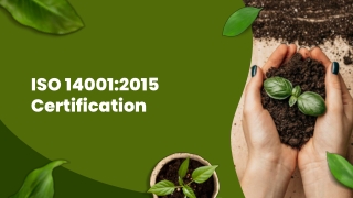 ISO 14001:2015 Certification