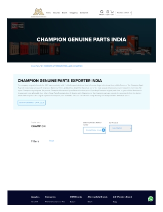 Champion Genuine Parts Trusted Quality and Unbeatable Durability