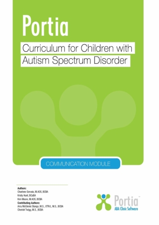 eBOOK  Portia Curriculum  Communication Curriculum for children with