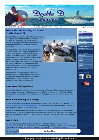 South Florida fishing charters