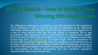 Tax benefits under section 80g