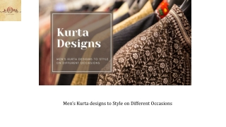 Men’s Kurta designs to Style on Different Occasions