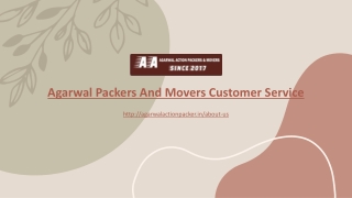 Agarwal Packers And Movers Customer Service