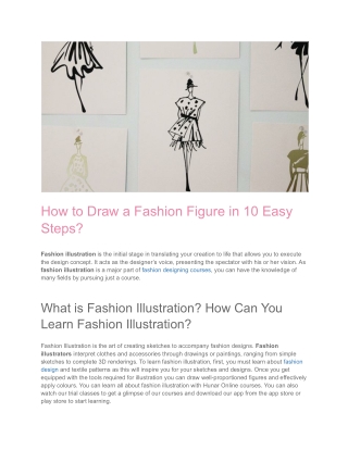 How to Draw a Fashion Figure in 10 Easy Steps