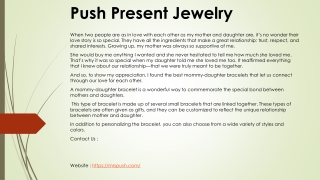 Push Present Jewelry