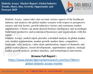 Diabetic Assays  Market