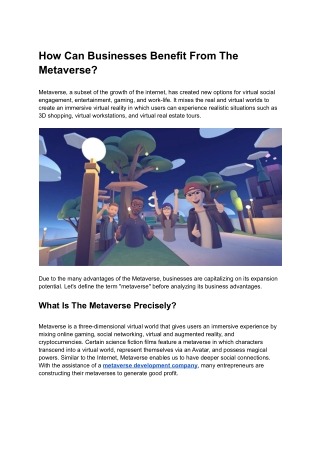 How Can Businesses Benefit From The Metaverse
