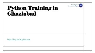 Python Training in Ghaziabad