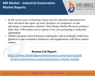 Semi-Autonomous and Autonomous Vehicle