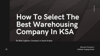 How To Select The Best Warehousing Company In KSA