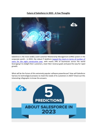 Future of Salesforce in 2023